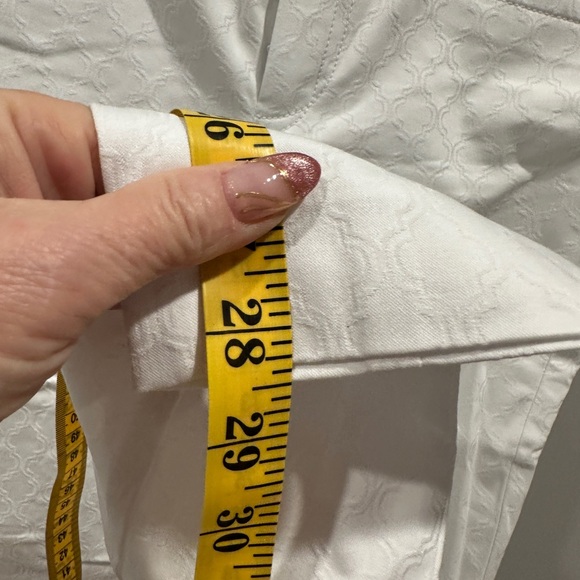 Lilly Pulitzer Kelly Textured Ankle Length Skinny Pants Resort White - Picture 10 of 13